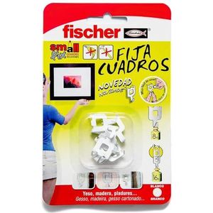 Fischer 522206 fotohaken, 8 stuks, wit