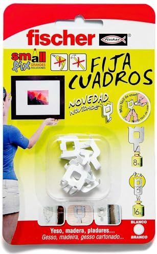 Fischer - 522206 Fotohaken - Wit - 8 Stuks