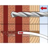 Fischer 50-delige Constructiepluggen- en Schroevenset SXRL 10x80 T