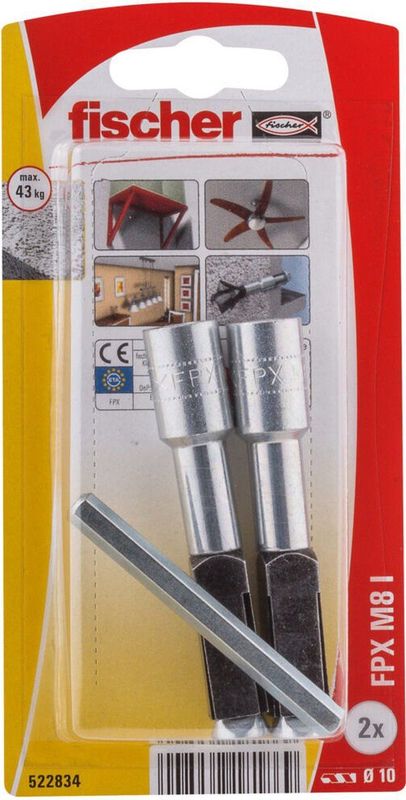 Fischer FPX M8 I K NV Gasbetonanker 522834 1 set(s)