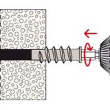 Fischer Turbo cellenbetonanker 10x50mm FTP K 4 nylon (Per 4 stuks)