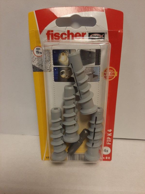 Fischer Turbo cellenbetonanker 10x50mm FTP K 4 nylon (Per 4 stuks)