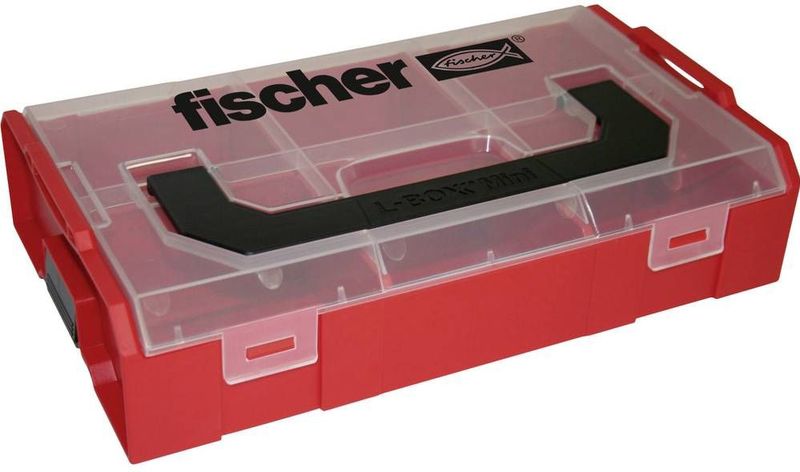 Fischer - FIXtainer - Gereedschapskoffer - Rood - Kunststof - Stapelbaar