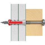 Plug - Duopower - Grijs/Rood - Nylon - 10 Stuks