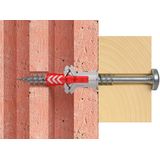 Plug - Duopower - Grijs/Rood - Nylon - 10 Stuks