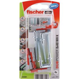 Inbusbouten Fischer DuoPower 535001 Studs 8 x 40 mm 4 Stuks