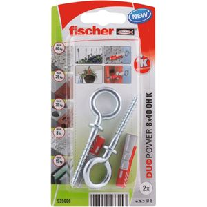 Fischer Plug Duopower 8x40 OH K 2stuks