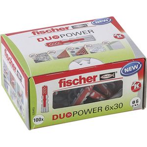 Fischer Duopower pluggen 6x30mm (100 Stuks)