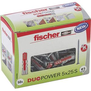 Fischer Plug Duopower 5x25 S 50-stuks