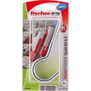 Fischer 535483, Schroef- & muurplugset, Baksteen, Beton, 50 mm, 1 cm, 6 cm, 1,25 cm