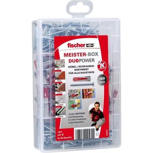 Fischer MeisterBox Schroeven en Pluggen set - 160-Delig