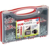 fischer Red-Box DuoPower universele pluggen met schroef - in handige box - 140 stuks