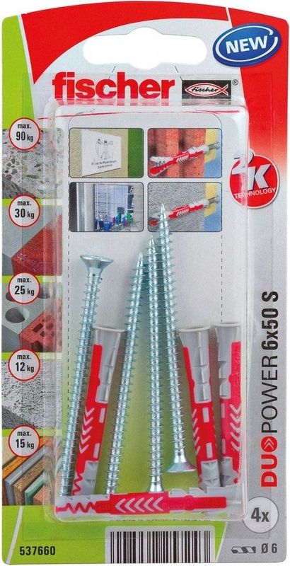 Fischer Plug Duopower 6x50 S 4stuks