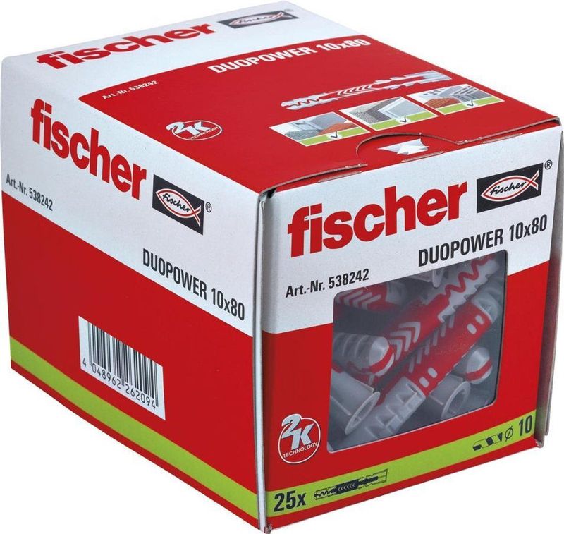Fischer - DUOPOWER - Plug - 10x80 - 25 St