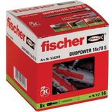 Fischer 538249 DUOPOWER 14x70 Pluggen met Schroef (8st)
