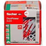 Pluggen fischer DUOPOWER 8x65 (50st)