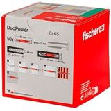 Pluggen fischer DUOPOWER 8x65 (50st)