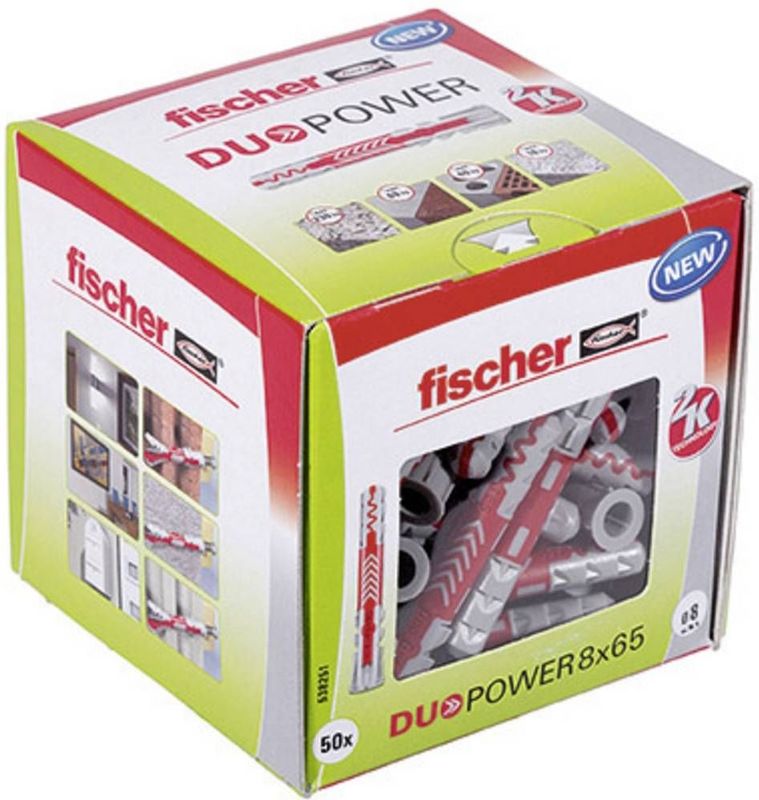 Pluggen fischer DUOPOWER 8x65 (50st)
