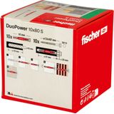 Fischer DUOPOWER 10 x 80 S - Kunststof Pluggen - 20 Stuks