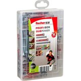 fischer Profi-Box DuoPower pluggen - korte en lange universeelpluggen met schroeven - voor in alle bouwmaterialen - 150 stuks