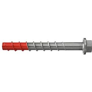 fischer UltraCut FBS II 12x110 50/35/10 US R, krachtige betonschroef (20 stuks) met geharde punt, schroef voor buiten en natte ruimtes, zeskantschroef voor veilige bevestiging in beton