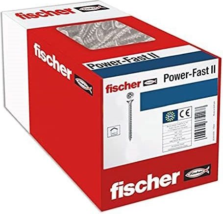 PowerFast II FPF II CZF-Schrauben, 30x25 BC, Senkkopf, PZ-Antrieb, Vollgewinde, verzinkt, Box 1000 Fischer 670033