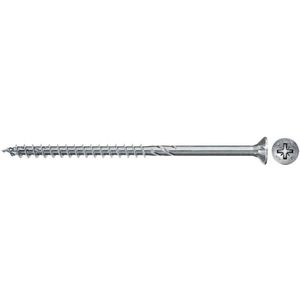 Fischer 670309 spaanplaatschroef Power-Fast II 4,5 x 40 PZ2 - verzonken kop - deeldraad - blauw verzinkt (200st)