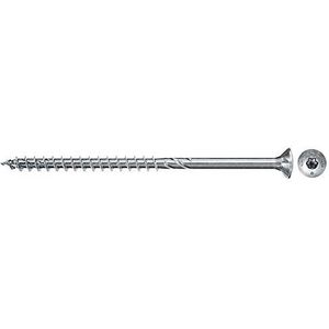 fischer - Houtschroeven PowerFast II 5,0 x 50 met verzonken kop. TX-afdruk verzinkt, wit, gedeeltelijke schroefdraad /doos met 50 stuks