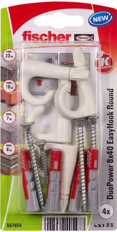 Haken - Kunststof - Set Met 10 Stuks - Geschikt Voor Diverse Materialen