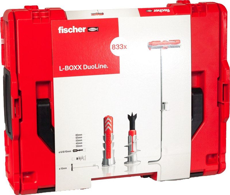 Fischer - DuoLine - L-BOXX 102 - 833-delig - Inclusief 910 DuoPower Pluggen