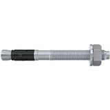 fischer 564582 Boutanker Plus 10/50 gvz, robuust anker met hoge belastbaarheid, ankerbout voor bevestigingen, zware lasten en staalconstructies, seismische en ETA-goedkeuring, FAZ II, zilver