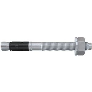 fischer 564596 Boutenanker Plus 16/50 gvz, zware anker met hoog draagvermogen, ankerbouten voor bevestigingen zware lasten en staalconstructies, seismik-& ETA-goedkeuring FAZ II, zilver