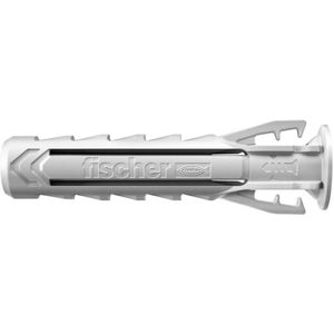 fischer - SX Plus 5 x 25 nylon pluggen met kraag, alle materialen/blisterverpakking van 50 stuks