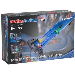 fischertechnik Marble Competition Battle 571898 – uitbreiding voor knikkerbaan, met 3 baanelementen, vanaf 8 jaar
