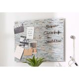 Home affaire Magnettafel »Stone Wall«, (1 tlg.), Memoboard, Acrylglas, Stein, magnetisch, Tafel