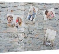Home affaire Magnettafel »Stone Wall«, (1 tlg.), Memoboard, Acrylglas, Stein, magnetisch, Tafel