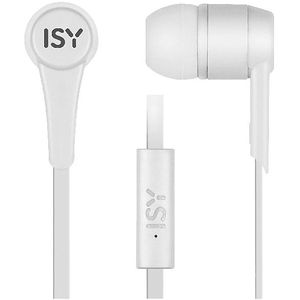 ISY - Iie-1101 - Oordopjes - Wit - In-ear met Microfoon