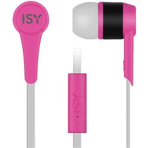 ISY - Iie-1101 - Oordopjes - Roze - In-ear met Microfoon
