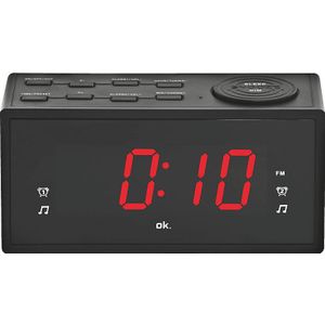 OK - OCR 310 - Wekkerradio - Zwart - Compact Ontwerp