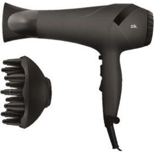 OK - OH4211-B - Haardroger - Matzwart - Ergonomisch Ontwerp