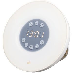 OK - OCR 610 - Wekkerradio - Wit - Met Natuurlijke Geluiden en Radio