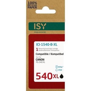 ISY - Canon PG 540 XL - Zwart - Inktcartridge - Gerecycled