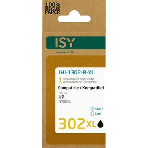 ISY - HP 302XL - Zwart - Inktcartridge - Gerecycled