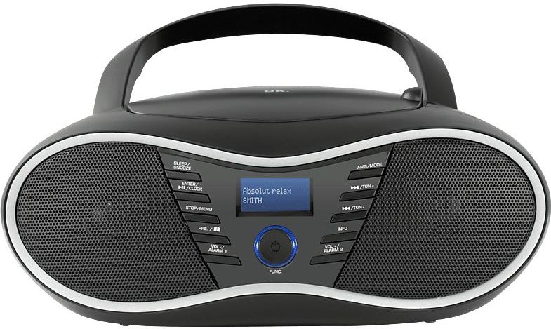 OK. Orc 630bt-b - DAB+ Radio - Zwart - Compact en Draagbaar Ontwerp