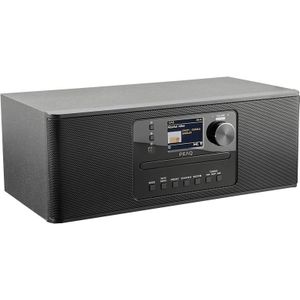 Peaq - PDR 370 - Wekkerradio - Zwart - Houten Behuizing