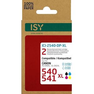 ISY 540xl Zwart + 541xl Cyaan / Magenta Geel Duopack