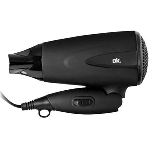 OK - OHD 1222 B Travel Hair Dryer - Zwart - 1200 Watt