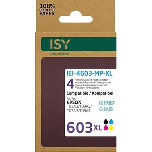 ISY - Epson 603XL - Multipack 4 Cartridges - Bcmy - Gerecycled