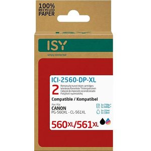 ISY - Multipack 2 - Cartridges - Zwart en Kleur - Gerecycled