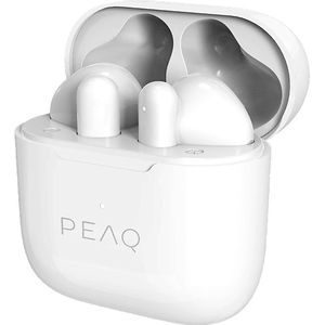 Peaq - Ptw 3000 - Draadloze Oordopjes - Wit - Bluetooth - 30 Uur Batterij
